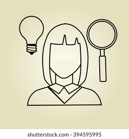 looking person design 