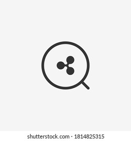 Suchen Sie nach einem Symbol einzeln auf dem Hintergrund. Suchsymbol modern, einfach, Vektorgrafik, Symbol für Website-Design, mobile App, ui. Vektorgrafik