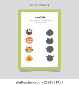 looking for the smallest image and the feeling of the image. learning illustration book for pre-school children
