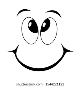 looking up smile expression funny cartoon emotion 