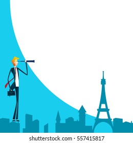 looking for success. bussiness concept