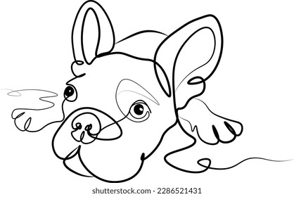 Looking for a unique and stylish vector illustration of a Pug dog? Look no further than this beautifully crafted line drawing, perfect for use in a wide range of design projects.
