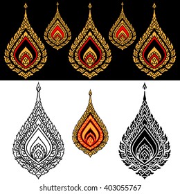 Looking for a unique way to add some ethnic flair to your wedding decor? Thai Pattern Design is perfect for you! This creative vector art offers an elegant and artistic way to spruce up any space