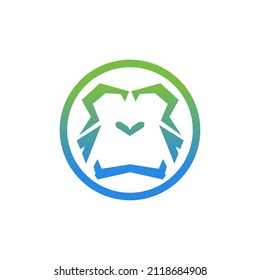 looks like abstract monkey logo in circle
