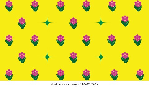 It's looks like flowers with green leaf, but it is not flower. It's a geometrical pattern design for fashion.