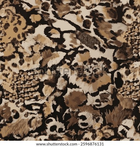 looks like the fur patterns of wild animals like leopard or cheetah