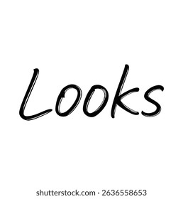 looks text for T-shirt print and other use on white background.
