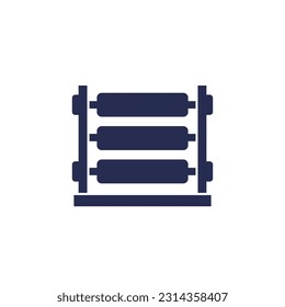 loom machine icon on white
