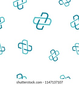 Loom Network Cryptocurrency Coin Sign Seamless Pattern