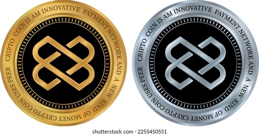 loom network-loom coin vector illustrations. 3d illustration
