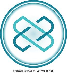 loom network-loom cryptocurrency logo illustrations on abstract background. 3d illustrations.