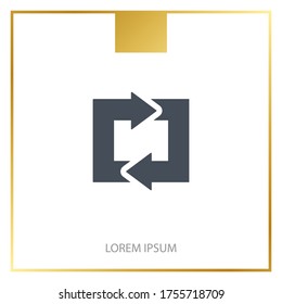 loop arrow Icon. Vector illustration EPS 10.