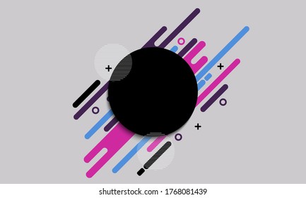 loop circle, futuristc background 