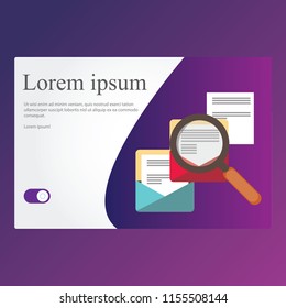 Loop Controlling Searching Landing Page Illustration Stock Vector ...