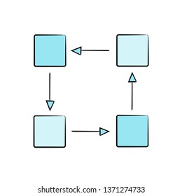 loop diagram template vector
