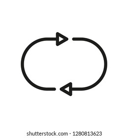Loop Icon Symbol Stock Vector (Royalty Free) 1280813623 | Shutterstock