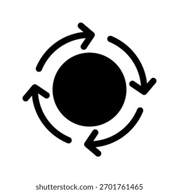 Loop Icon Vector Symbol Design Illustration