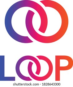 Diseño de Loop Infilite Colorful Logo 
