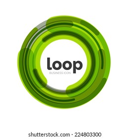 Loop, unendliches Geschäftssymbol, abstraktes Logo