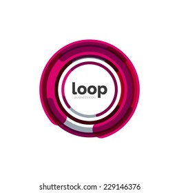 Bucle, icono de negocios infinito, diseño abstracto de logotipo