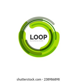 Loop, infinity business icon, logo abstract design
