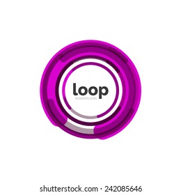 Loop, infinity business icon, logo abstract design