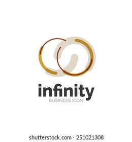 Loop, ícone de negócios do infinity, design abstrato do logotipo