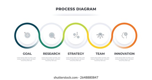 Loop infographic loop circle diagram. Business presentation template.
