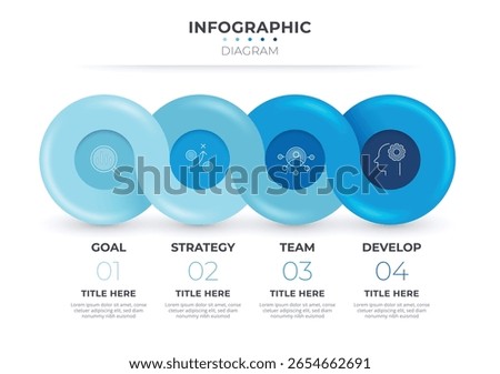 Loop infographic loop circle diagram. Business presentation template.