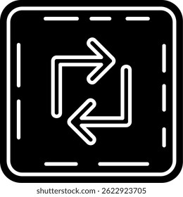 Loop Line vector Icon Design