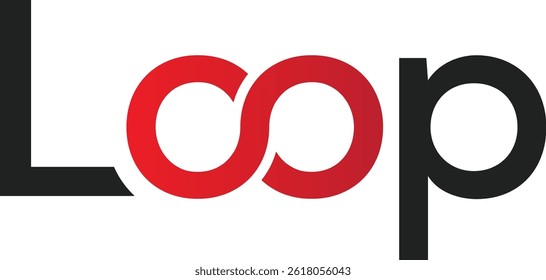 Logotipo de bucle moderno Lettermark para negocios y Tecnología
