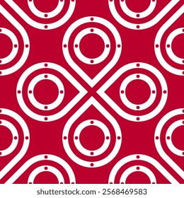 loop pattern of japan flag. circle background. vector illustration