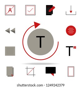 loop refresh icon. text editor icons universal set for web and mobile