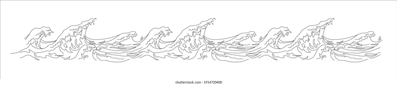 loop sea wave pattern ocean wave