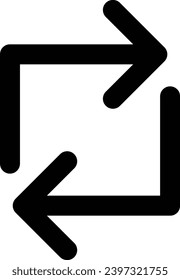 Loop single vector line icon