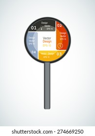 Loop with stripe info graphics. Template for cycle diagram, graph, presentation and round chart. Business concept with 4 options, parts, steps or processes. Marketing data brochure.