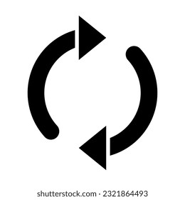 Loop Vector Glyph Icon For Personal And Commercial Use.
