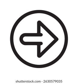 Looped Left Arrow in Circle Silhouette Vector Icon on White