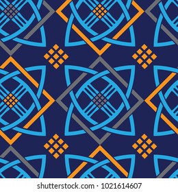 Looped ornament based on a square. Background color drawing
