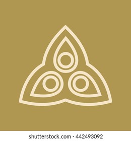 Looped Triangle Design Element Icon. Eps-10.