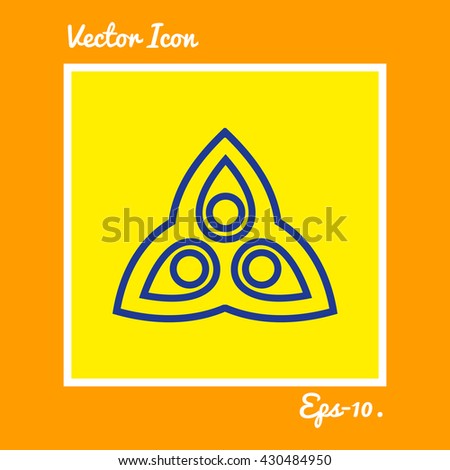 Looped Triangle Design Element Icon. Eps-10.