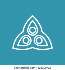 Looped Triangle Design Elements Icon. Eps-10.