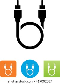 Looping Audio-Visual cable icon