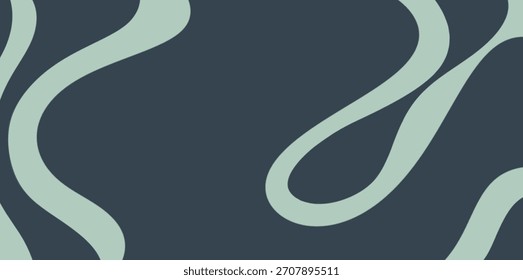 Plano de Fundo do Vetor de Ilustração da Faixa de Opções Retro em Loop. Formas de faixa espessas, em loop e sobrepostas, criando um padrão retro simples. Uso: Ótimo para projetos inspirados na década de 70, etiquetas de produtos divertidas. 