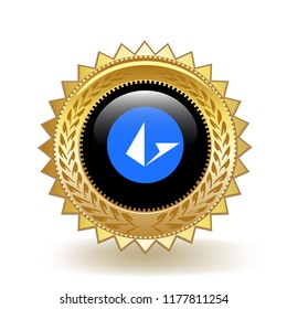 Loopring Cryptocurrency Coin Gold Badge Medal Award