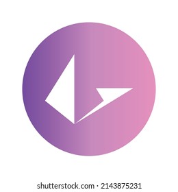 Loopring Cryptocurrency token icon. LRC token symbol. Cryptocurrency vector icon. Flat Vector illustration - Vector