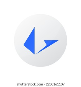 Símbolos de icono de bucle aislados en fondo blanco. Moneda de criptodivisa creada en tecnología blockchain. Ilustración vectorial.