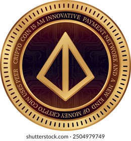 loopring-lrc cryptocurrency drawings on abstract background. 3d illustrations.