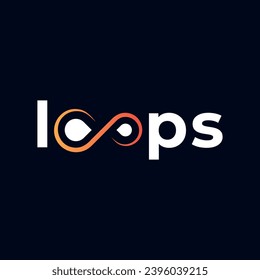 Loops Creative modern logo design concept