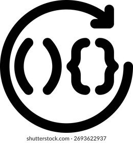 Loops, Looping, Repeat Outline Icon